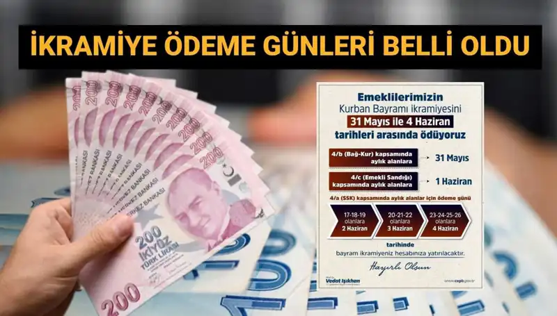 Emekli Bayram İkramiyeleri Hesaplara Geçiyor! Ödeme Günleri Açıklandı