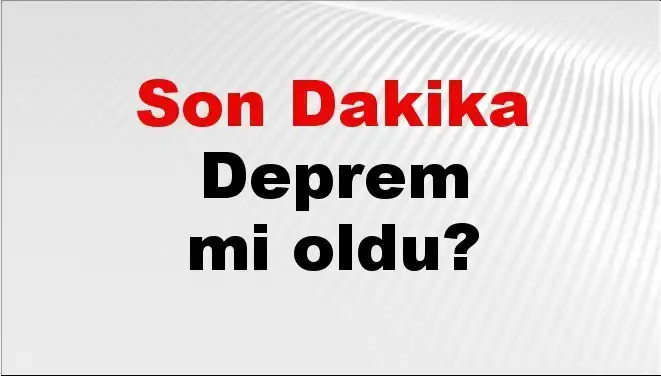 Kütahya'da Son Dakika Deprem! Vatandaşlar Ne Yapmalı?