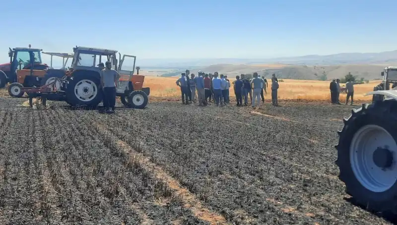 Yozgat’ta 100 Dönüm Tarım Alanı Yangında Kül Oldu!