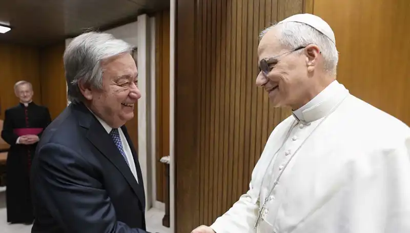 Papa Leo ile Guterres, Küresel Barış İçin Tarihi Görüşme Gerçekleştirdi